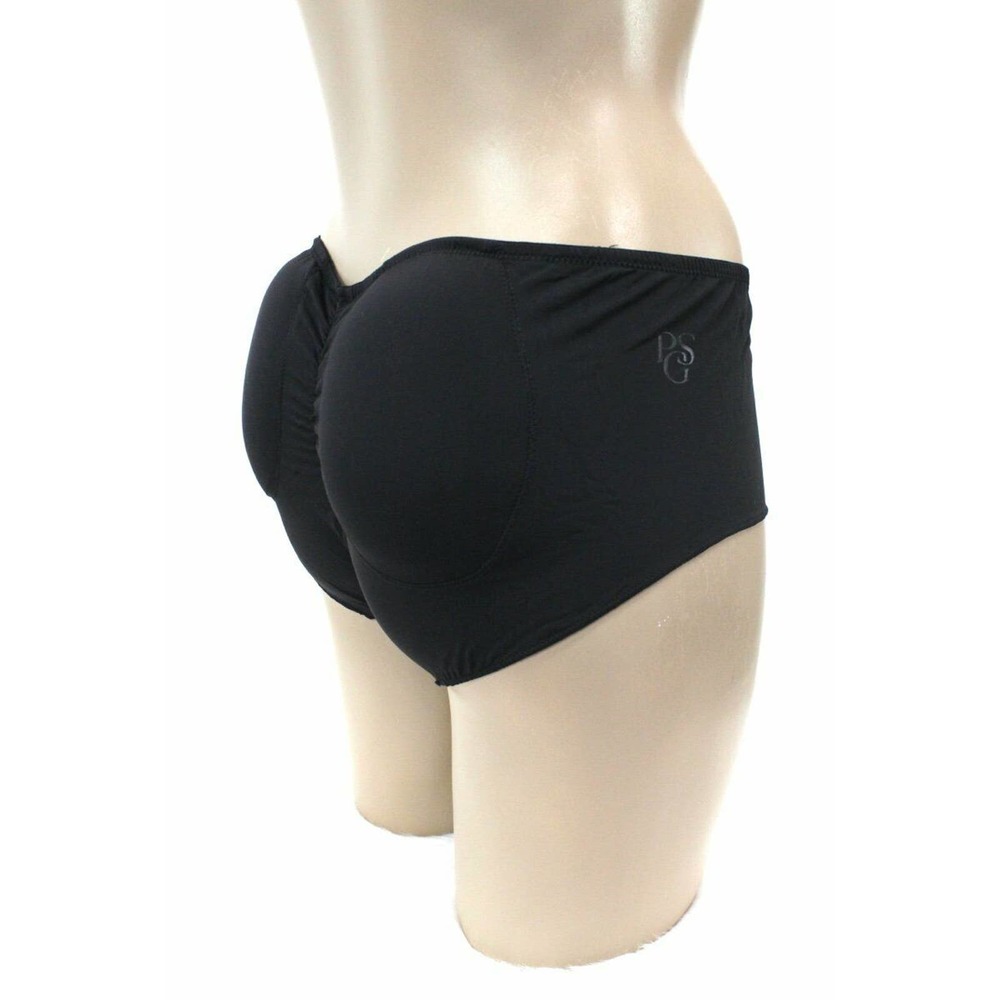Pure Style Bump a Booty Padded Panty Brief Black Panties Butt shaper Large